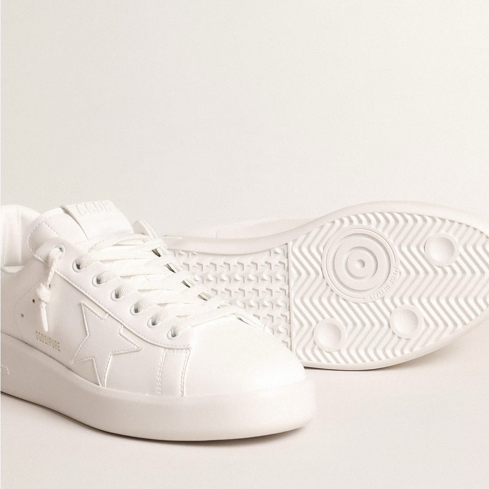 Golden Goose Women's Pure Star Sneaker White Green NWT - Picture 3 of 12